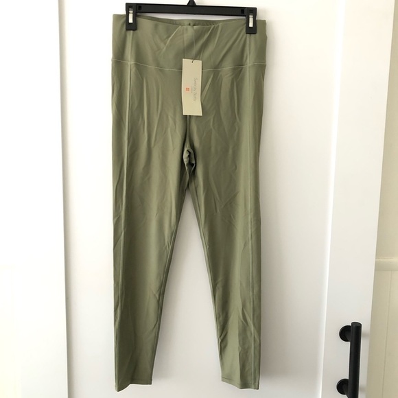 Sweaty Betty Green Moss High Shine Leggings 12 - Picture 2 of 11